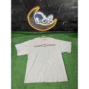Vintage Buffalo Sabres NHL‎ Hockey Gray Heavy Adult T-shirt Tee Size Large